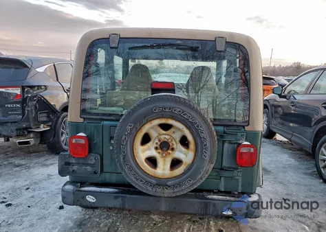 2000 Jeep Wrangler / Tj Sport z USA, uszkodzony, nr VIN 1J4FA49S2YP706869